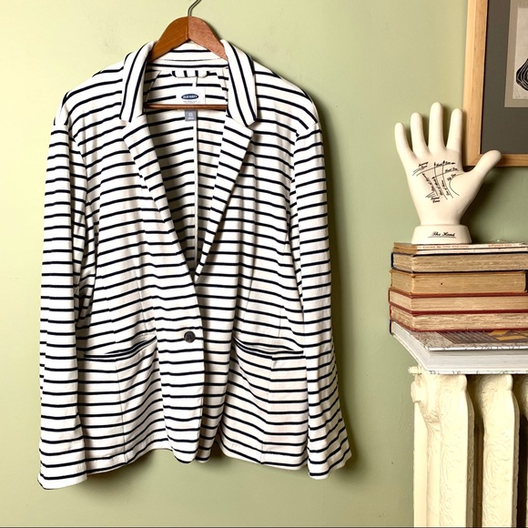 Old Navy Jackets & Blazers - Old Navy Striped Cardigan Blazer 2XL XXL PLUS